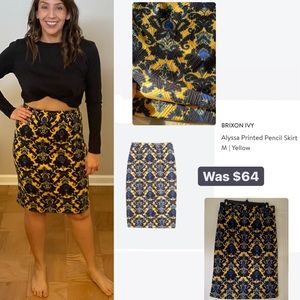 Brixon Ivy Alyssa Printed Pencil Skirt